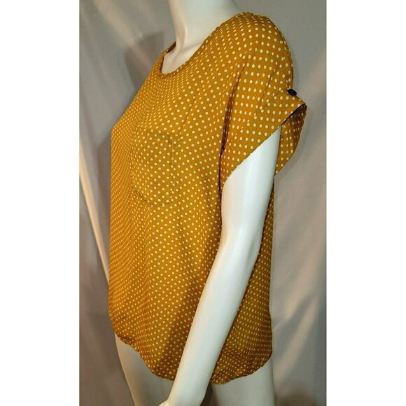 Jon & Anna Contemporary Polka-Dot Shell Top - Size Small - Picture 3 of 10